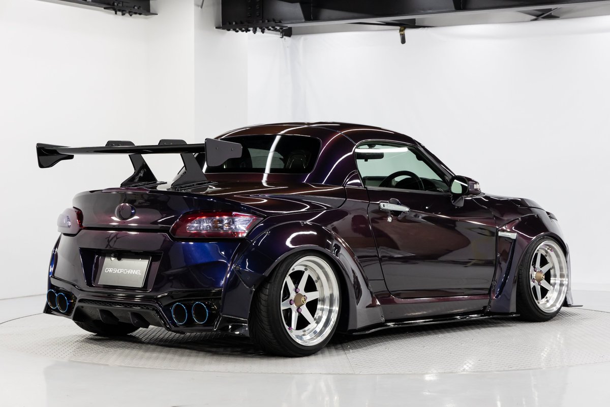 ど迫力のGT-R仕様！ミッドナイトパープル3のコペン！ 車 種：コペン