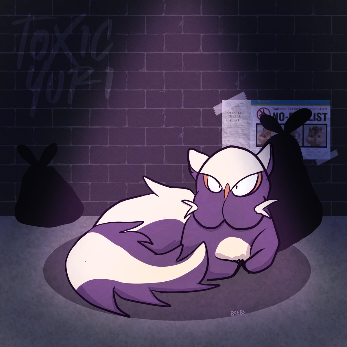kobeebis's tweet photo. this skunk 💜
#pokemon #stunky https://t.co/cBOnrVOfUQ