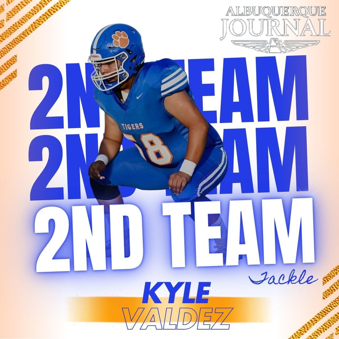 Congratulations, Kyle!! We are proud of you and your hard work this season! Albuquerque Journal's All-Metro award!