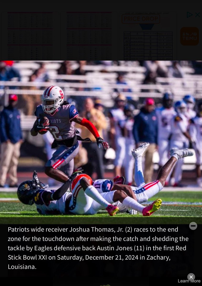 joshua_thomas3's tweet image. After a great week Definitely had a blast playing in the RedStick bowl !! 
@RecruitLouisian @PrepRedzoneLA