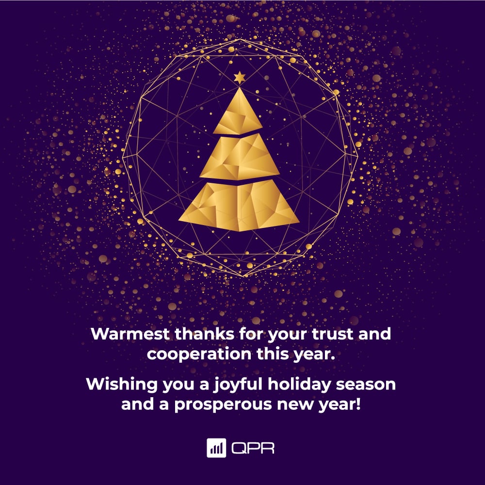 🎄 Season’s Greetings from QPR Software 🎄

This year, we proudly support Hope Ry, a Finnish non-profit creating equal opportunities for children.

Thank you to our customers, partners &amp; shareholders for your trust. Wishing you a joyful holiday season &amp; a successful 2025!💚