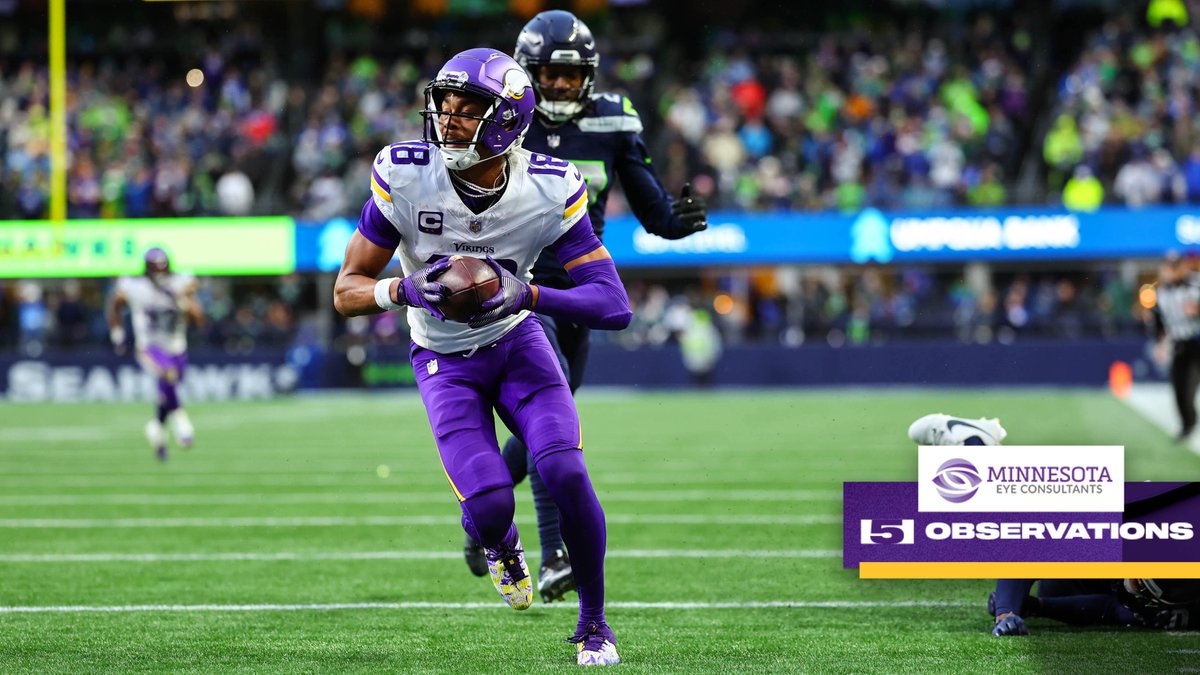 Vikings's tweet photo. Sam Darnold and @JJettas2 delivered in the clutch.

And @theo_jackson05 sealed it for the #Vikings in Seattle. 

📰: https://t.co/JGCHnJArO8 https://t.co/PORhSysJJY