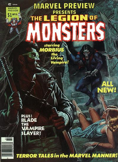 RobertMnard4's tweet photo. Published on October 5, 1976, issue 8 of the Marvel Preview magazine contained a solo story of Morbius. It is collected in the Morbius Epic Collection: The End of a Living Vampire trade paperback. #Marvel #Morbius https://t.co/4VAnKzoo3Y