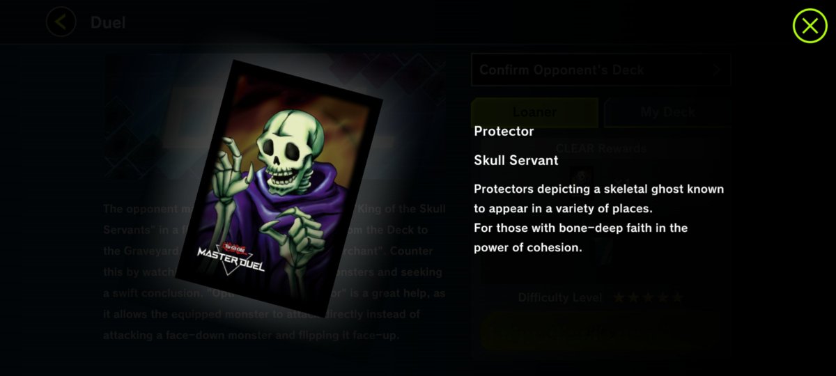 It's time to get.. spooky? A NEW Solo Mode: The Immortal Skeleton is live  now! Discover the story of the Skull Servant, and obtain exclusive  accesories and Gems! #MasterDuel #YuGiOh #YuGiOhMasterDuel #