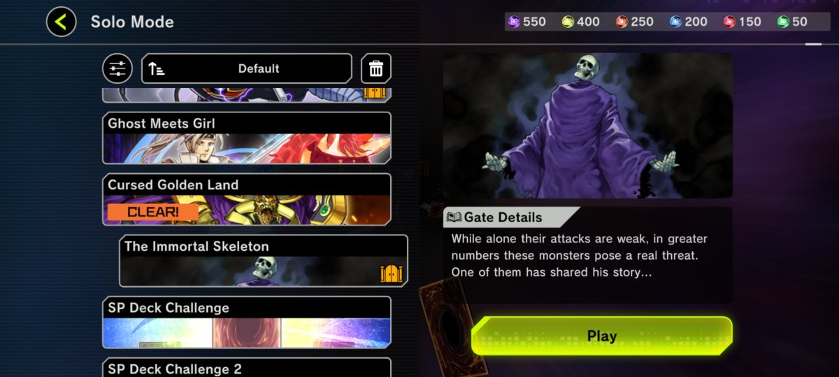 MasterDuelSite's tweet photo. It's time to get.. spooky? A NEW Solo Mode: The Immortal Skeleton is live now! 

Discover the story of the Skull Servant, and obtain exclusive accesories and Gems!

#MasterDuel #YuGiOh #YuGiOhMasterDuel #遊戯王マスターデュエル https://t.co/Mskw26sZGx