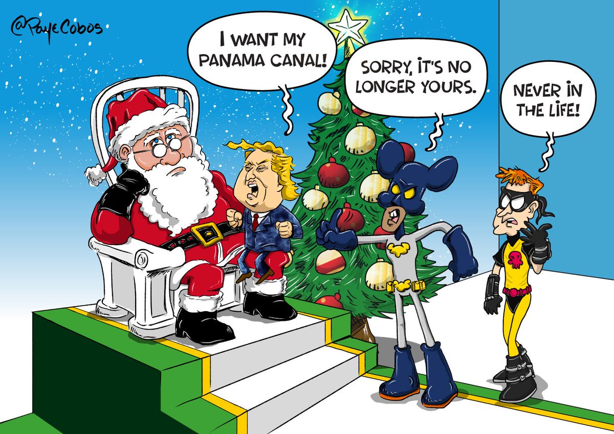 Trump: Quiero mi Canal de Panamá. - Rataman: Lo siento, ya no es tuyo. - El Venenoso: Never in the life <a href="/CobosPaye/">Paye Cobos</a> <a href="/ElGallinazo/">El Gallinazo🇵🇦</a>
<a href="/ernestocedeno/">ERNESTO CEDEÑO A.</a> 🇵🇦 #canaldepanama #coloniaamericanano
instagram.com/p/DD52PaxtFfy/…