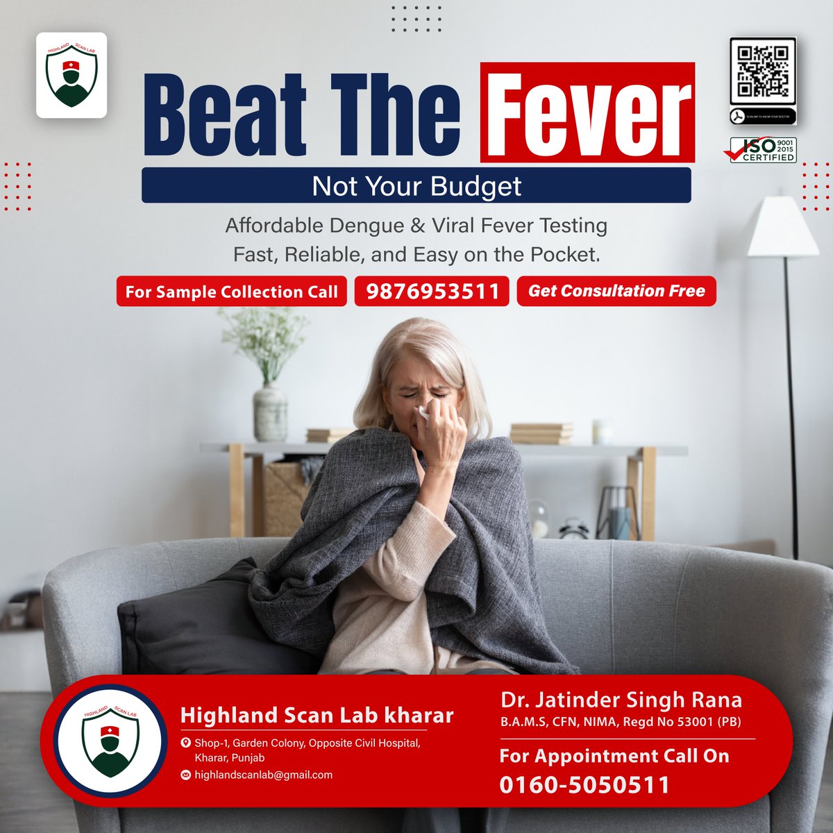 HighlandScanLab's tweet photo. #HighlandScanLab offers #AffordableTesting for #Dengue and #ViralFever! Prioritize your health with our reliable and #PreciseDiagnostics. #GetTested today and #StayInformed about your well-being.
.
#WellnessJourney #HealthcareExcellence #DrJatinderSingh #BestLab #Heart #BloodTest https://t.co/gJZTwvFKK8