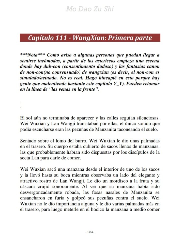CeciHayakawa's tweet photo. A mi tampoco me gusta el fetiche como otros lectores tampoco. Eso está bien.
Pero quiero aportar algo. En mi pdf hay una nota de traductor que explica que la palabra "violacion" y las fantasías de la pareja son lo que en la China antigua se refieren al BDSM.
Adjunto nota. https://t.co/kfs8UAxhcs