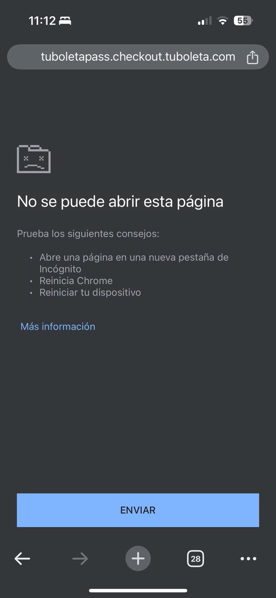 diegorisin's tweet photo. @Tuboletaoficial por qué en su página, y solo para el concierto de @dracorosa, la página se recarga sola y luego ya no carga? Así no se pueden comprar boletas y luego cancelan el concierto y se quedan con lo del servicio y tubolepass, un negociazo @sicsuper https://t.co/D0V9KNuKiJ