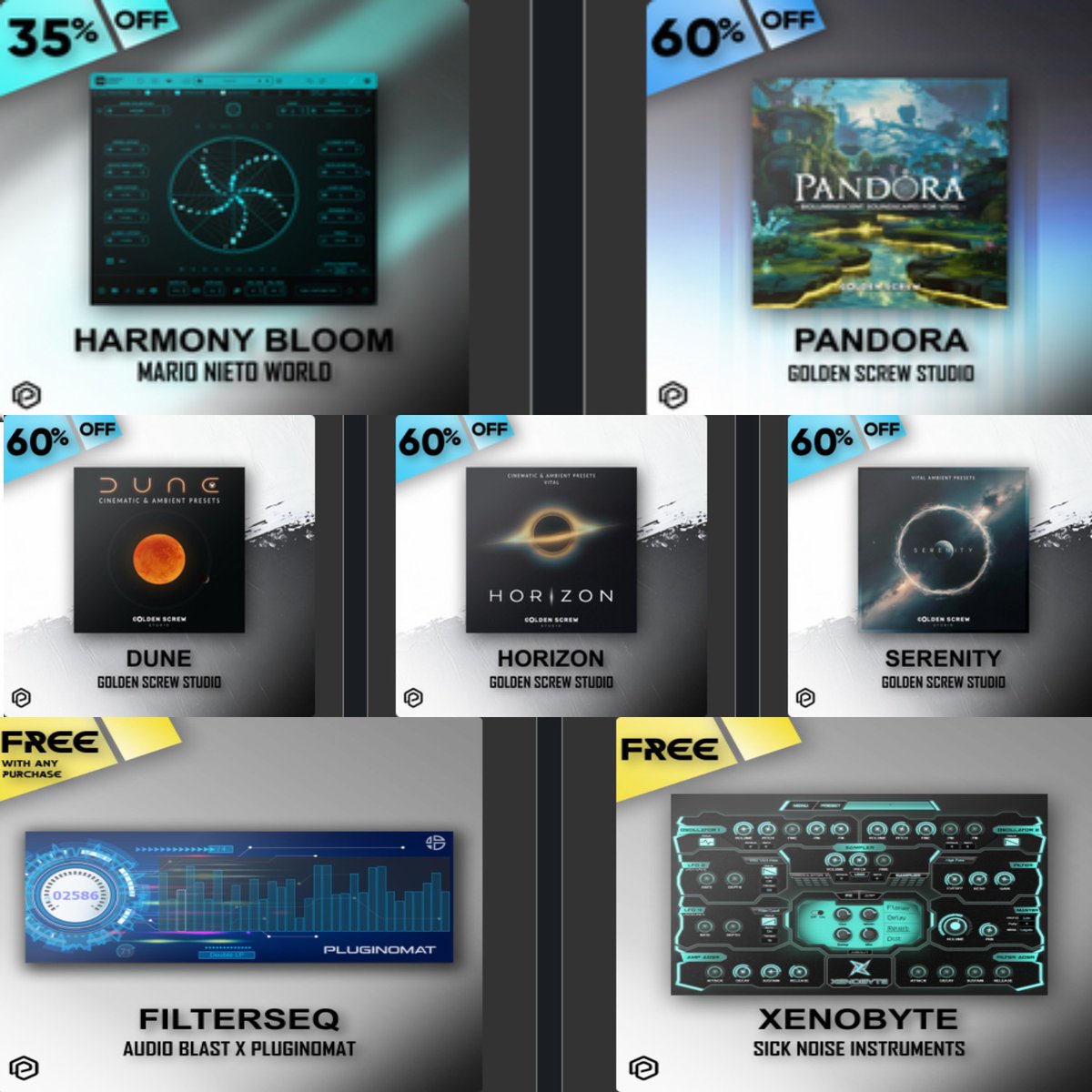 SampleSReview's tweet photo. Check Out these Deals and get the FILTERSEQ Plugin Free with any Purchase Here:  https://t.co/x97GrKCquv 
.
.
.
#pluginomat #sampleaudiodeals #deals #musicproduction #musicsoftware #composer #musicproducer #ProducerLife #pluginomat #plugindeals #VST #samplelibrary #Audio https://t.co/Qyci9KMCBC