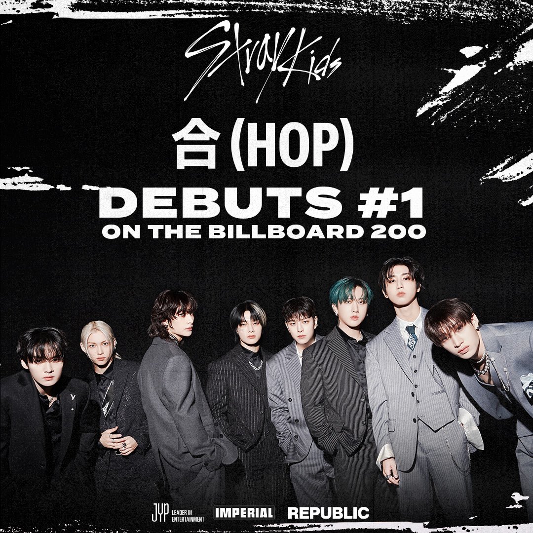 RepublicRecords's tweet photo. HOP to No. 1 🎉 Massive congrats to @Stray_Kids on making @billboard history!!! https://t.co/tYWlsmsD43