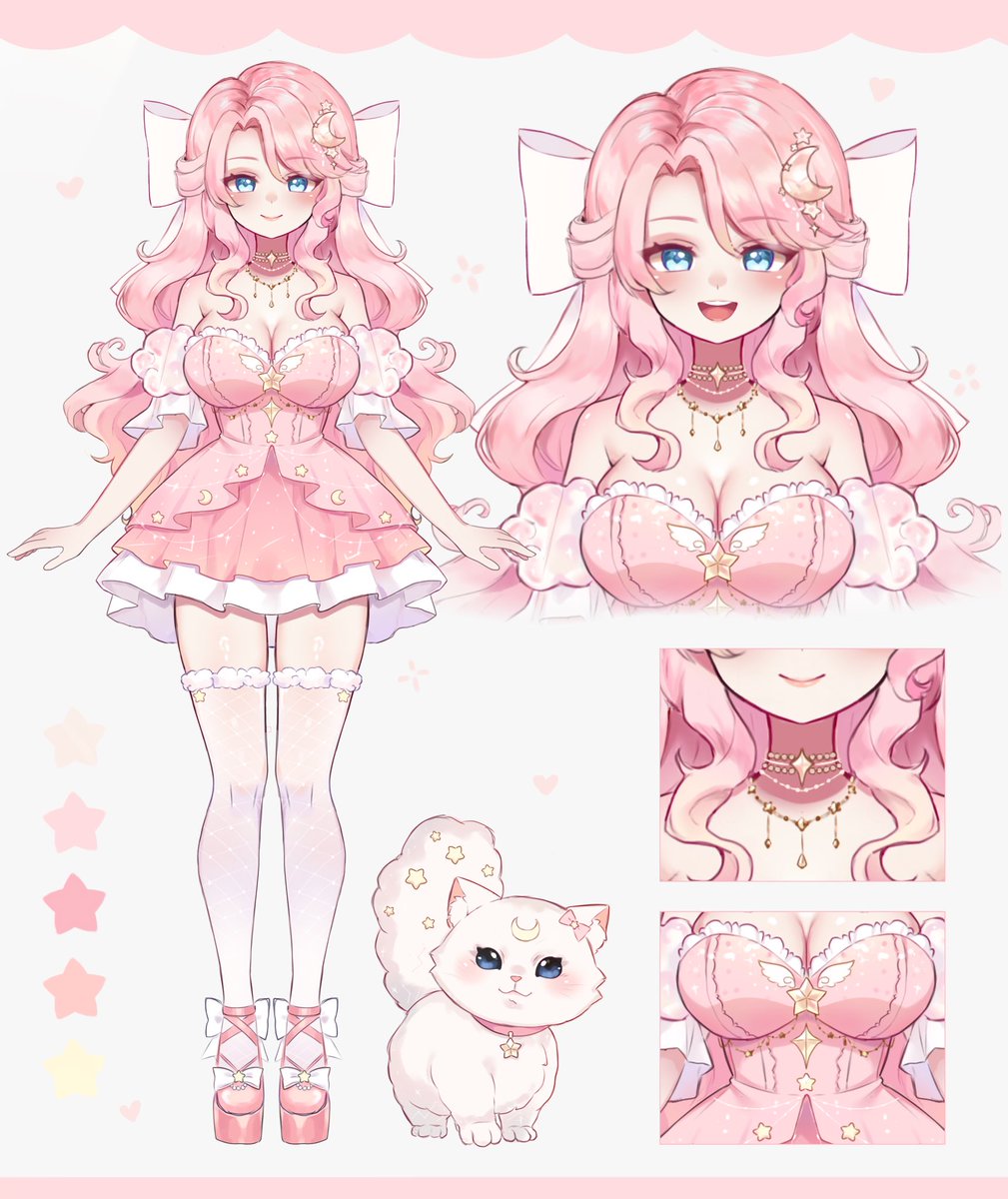 xoStarlust_'s tweet photo. What’s the first thing you guys notice about my design? 💗✨

Art by @strawbunnysachi ✨ https://t.co/G34d3wpwKv