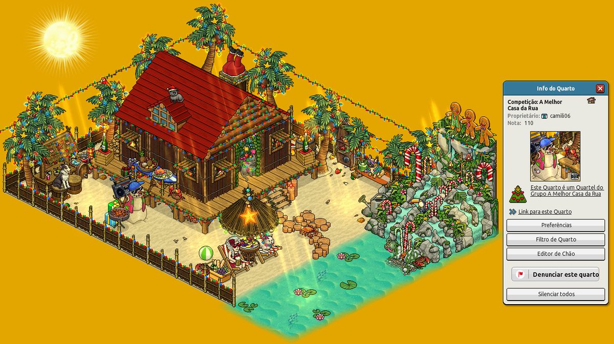 CaliBarth's tweet photo. Uma Competição Habbo Hotel BR
Brasil não tem neve, mas temos uma boa praia, cachoeiras, churrasco, bebidas e música boa, venha para o Natal Brasileiro em Habbo Hotel!
Competidores: camili06 | Mayk11
Link do Quarto: https://t.co/AQsoeiO39o
@Habbo @HabboPTBR https://t.co/Pb3n5Er4Og