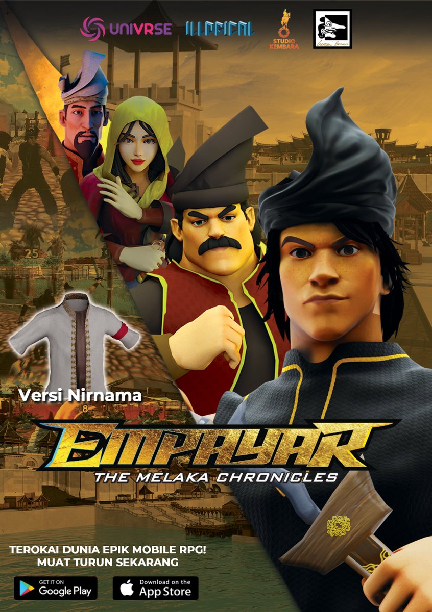 EmpayarTheGame's tweet photo. 🌟 Gabungan Epik: Novel Nirnama &amp; Game Empayar: The Melaka Chronicles! 🌟  

➡ Muat turun game di Playstore &amp; Appstore!  
📖 Dapatkan novel Nirnama di kedai buku sekarang!  

🚀 Hidupkan semangat perjuangan dan keadilan!  

#Nirnama #EmpayarMelakaChronicles #HilalAsyraf #GameRPG https://t.co/5GaeN01JY8