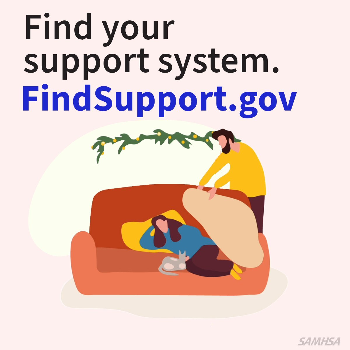 Esta temporada navideña, considera comunicarte con alguien que conozcas que pueda estar enfrentando desafíos de salud mental o abuso de sustancias. Aprende más: samhsa.gov/find-support/l… via <a href="/samhsagov/">SAMHSA</a>