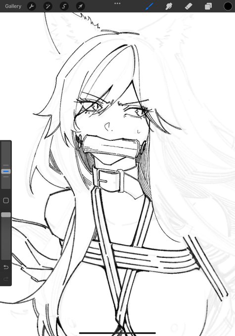 Feels weird to do lineart in ipad but still looks good 