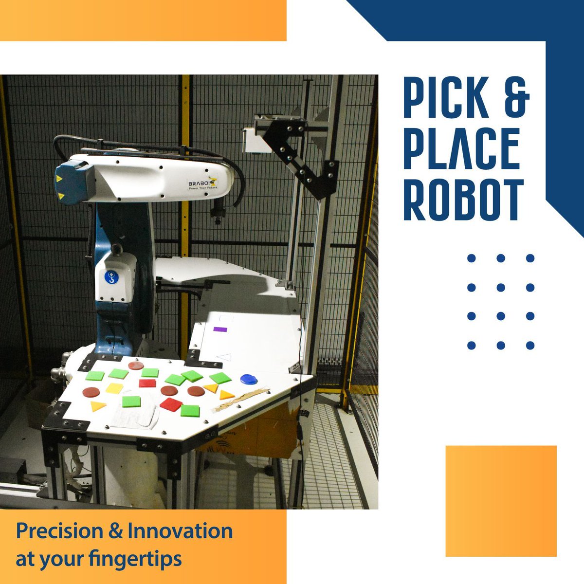 RBU_Official's tweet image. Precision and innovation at your fingertips with RBU's Pick & Place Robot. Explore advanced robotics and automate your future.
#RBUInnovation #PickAndPlaceRobot #RoboticsTech #FutureReady #PrecisionEngineering #LearnAndInnovate #AutomationSkills #EngineeringExcellence