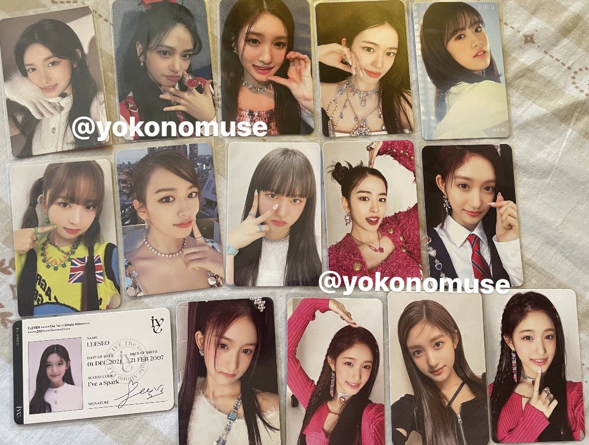 yokonomuse's tweet photo. may interested pa ba sa set na to? will sell it as a set (no tingi) please drop your offers! 

# ive yujin leeseo rei gaeul liz wonyoung love dive after like beatroad eleven izone photocard pc pcs ph dives wts wtb wtt https://t.co/8bMXilSEAZ