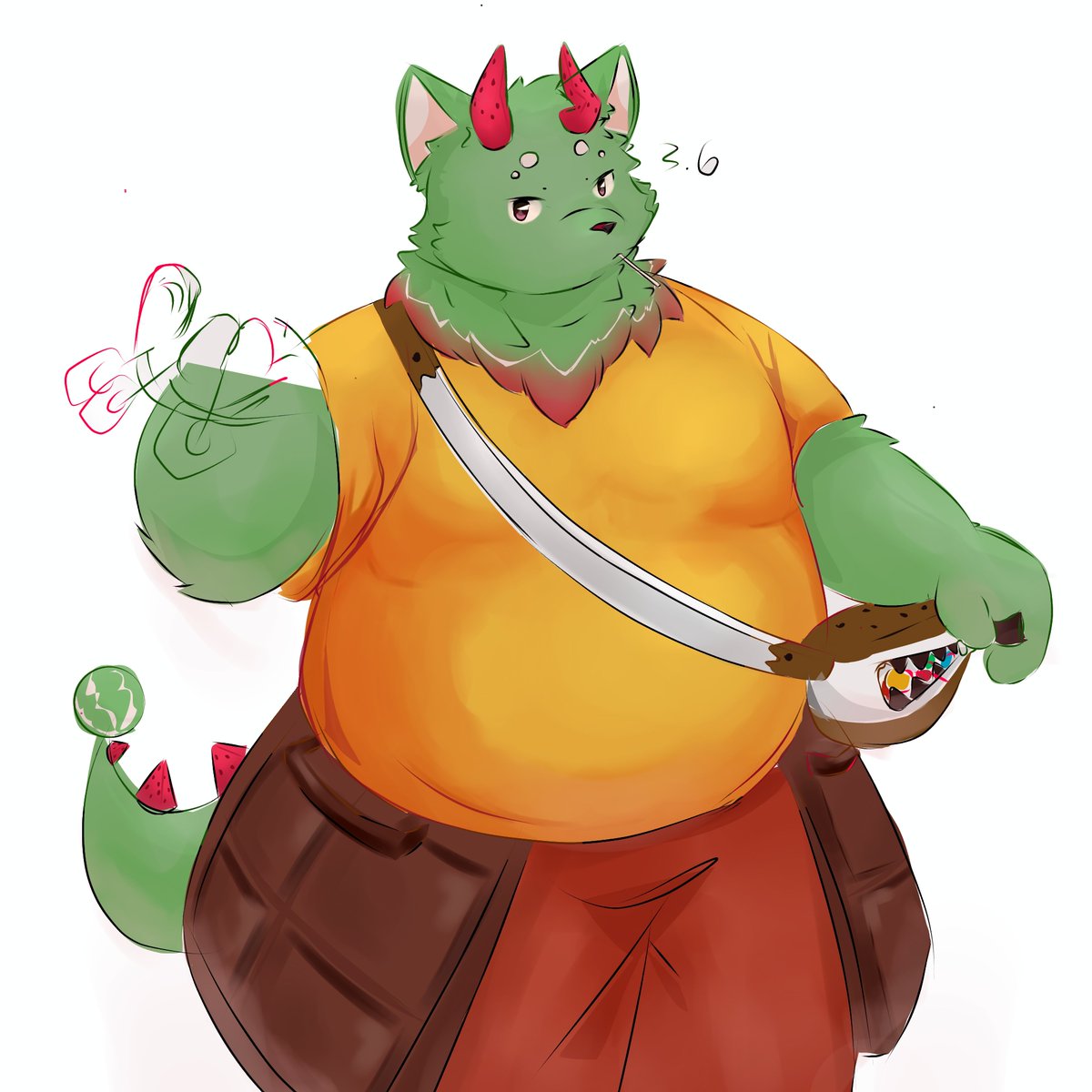 Rikiyama_'s tweet photo. I'm just having fun, still don't understand how to make folds on a fat body shape https://t.co/tM1Q6nfzLc