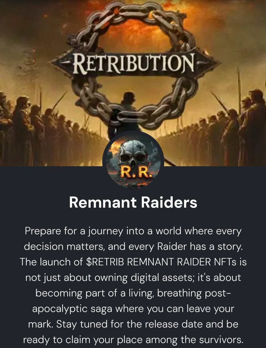 It's the 5th day of the advent calendar event and those who were brave enough to open the door were rewarded with a Remnant Raiders NFT from $RETRIB !

Congratulations!