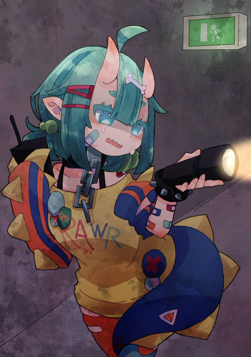 DokoGero's tweet image. Ghost hunting dino
Art by @/yoruuta_
#Chiosaurtist