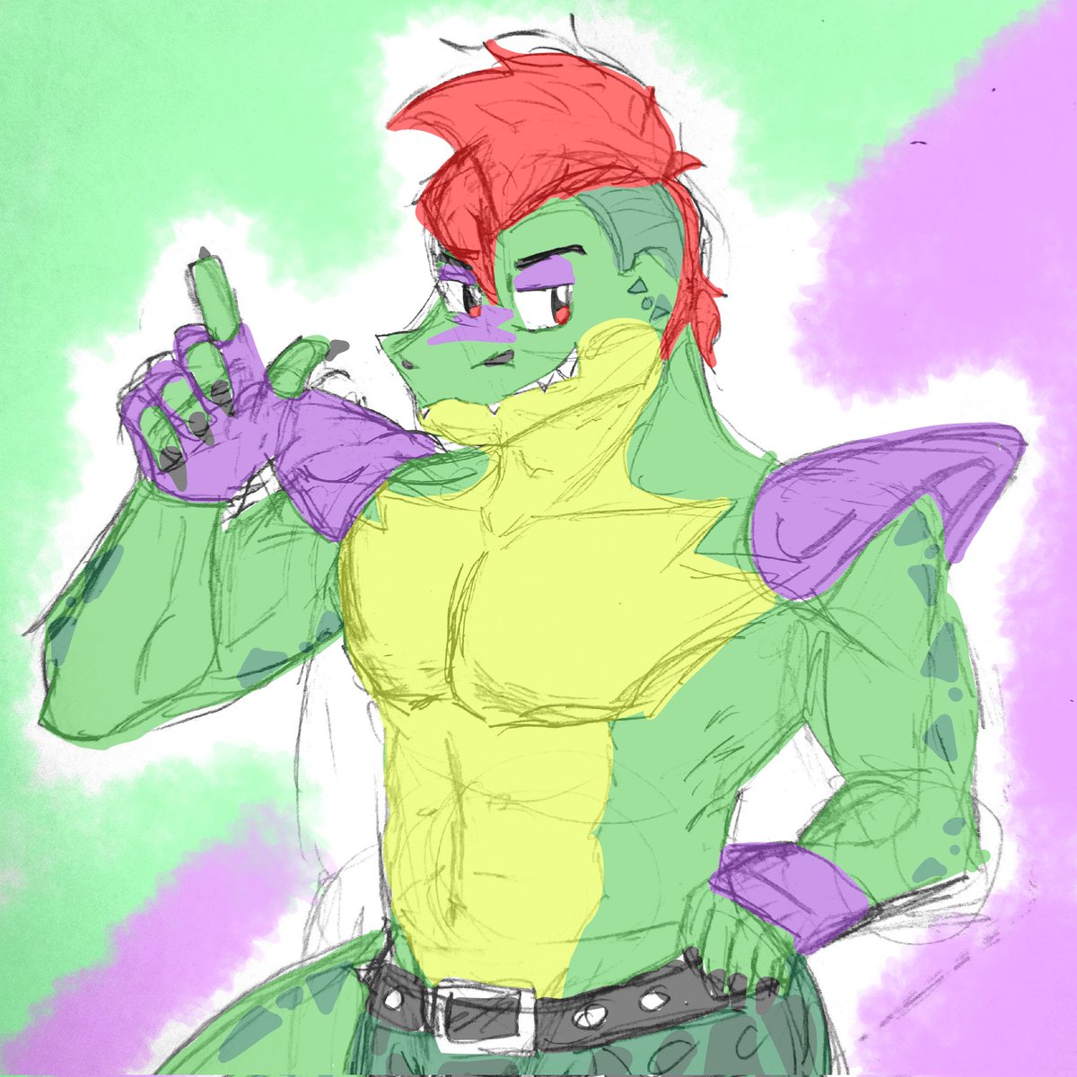 I haven't drawn hims in ages ough sorry if this looks off 🐊

#MontgomeryGator #fnaf