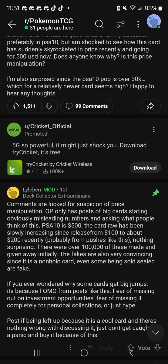Member price manipulation is a real thing. FOMO- FEAR OF MISSING OUT 
It's more real then you thing. The op did this as bait to get the ball rolling or keep it snowballing. With PE around the corner keep a close eye on this crap.