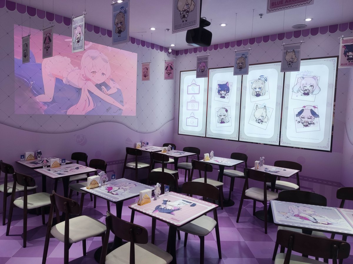 ブルーアーカイブ 次元波板糖 中国 コラボカフェ 2024.12.21~2025.1.20
