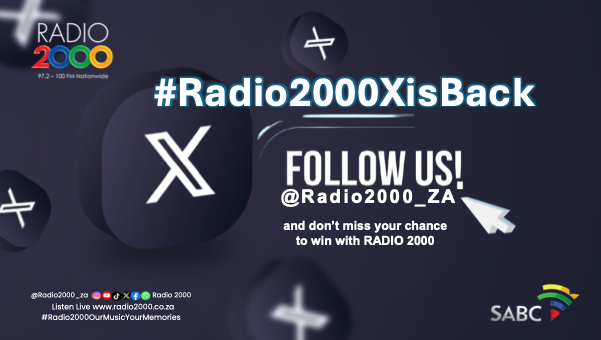 Radio2000_ZA's tweet image. We’re BACK on X... like we never left!💃🕺🎉🙌❤️
After months of silence, we’re ready to reconnect with all our old and new family members. 

Follow us on X, @Radio2000_za and don’t miss your chance to win with RADIO 2000.

#Radio2000XisBack #RADIO2000OurMusicYourMemories