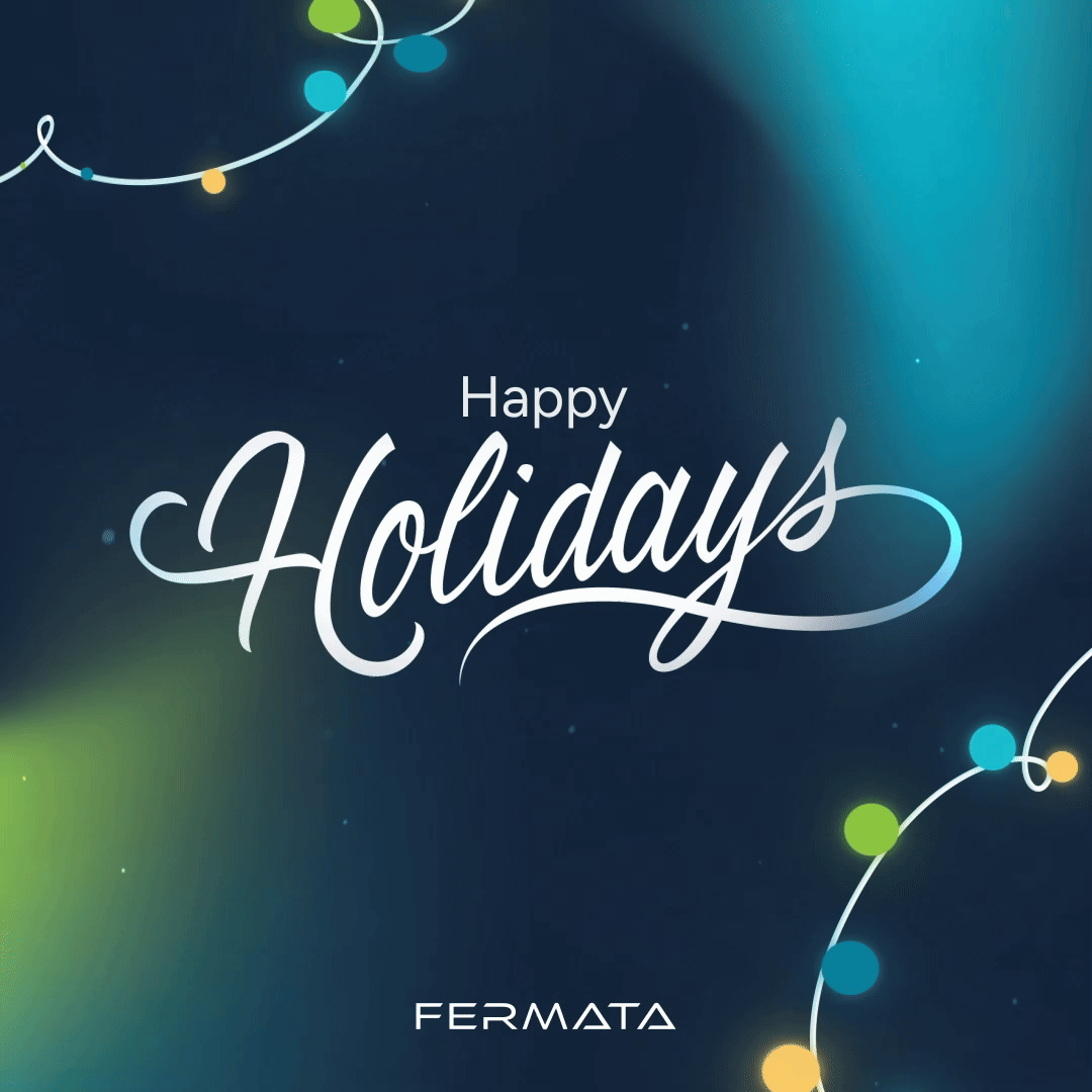 FermataTech's tweet image. Happy Holidays to all our friends and colleagues around the globe who work hard every day to provide us with the products that help make this time of year festive! Here&apos;s wishing you and yours a bright and peaceful holiday season.