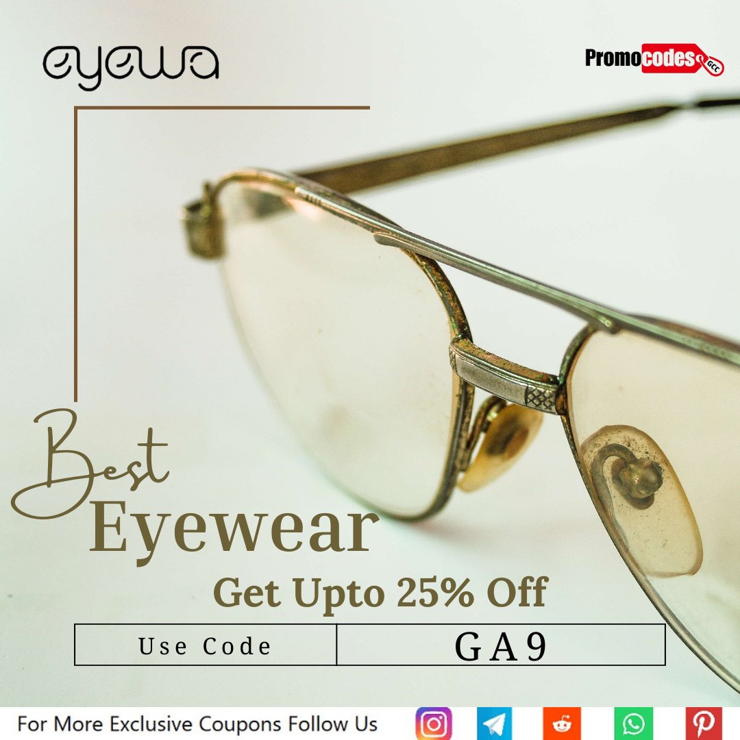 promocodesgcc's tweet image. 🎉See the World in Style with Eyewa!🎉
👓Get 25% OFF on trendy eyewear and accessories! Use coupon code GA9 at checkout and enjoy unmatched savings.
#eyewear #eyewearstyle #discountcode #coupons #couponcode #uae #uaeoffers #exclusive #exclusiveoffer #postoftheday #promocodesgcc