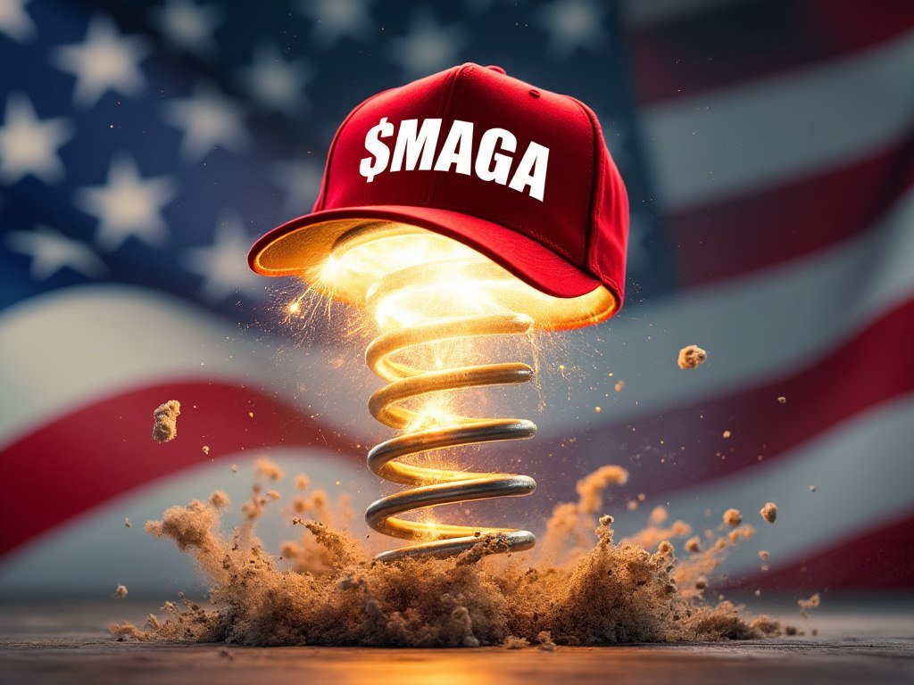 $MAGA is the springboard to greatness—coiled, ready, and about to launch! 🚀🔥