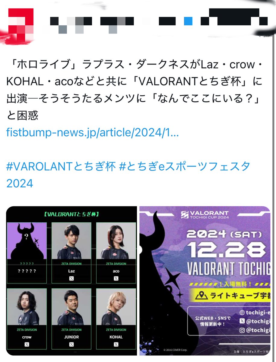 なんか12月28日は栃木県で #とちぎeスポーツフェスタ2024 #VALORANT