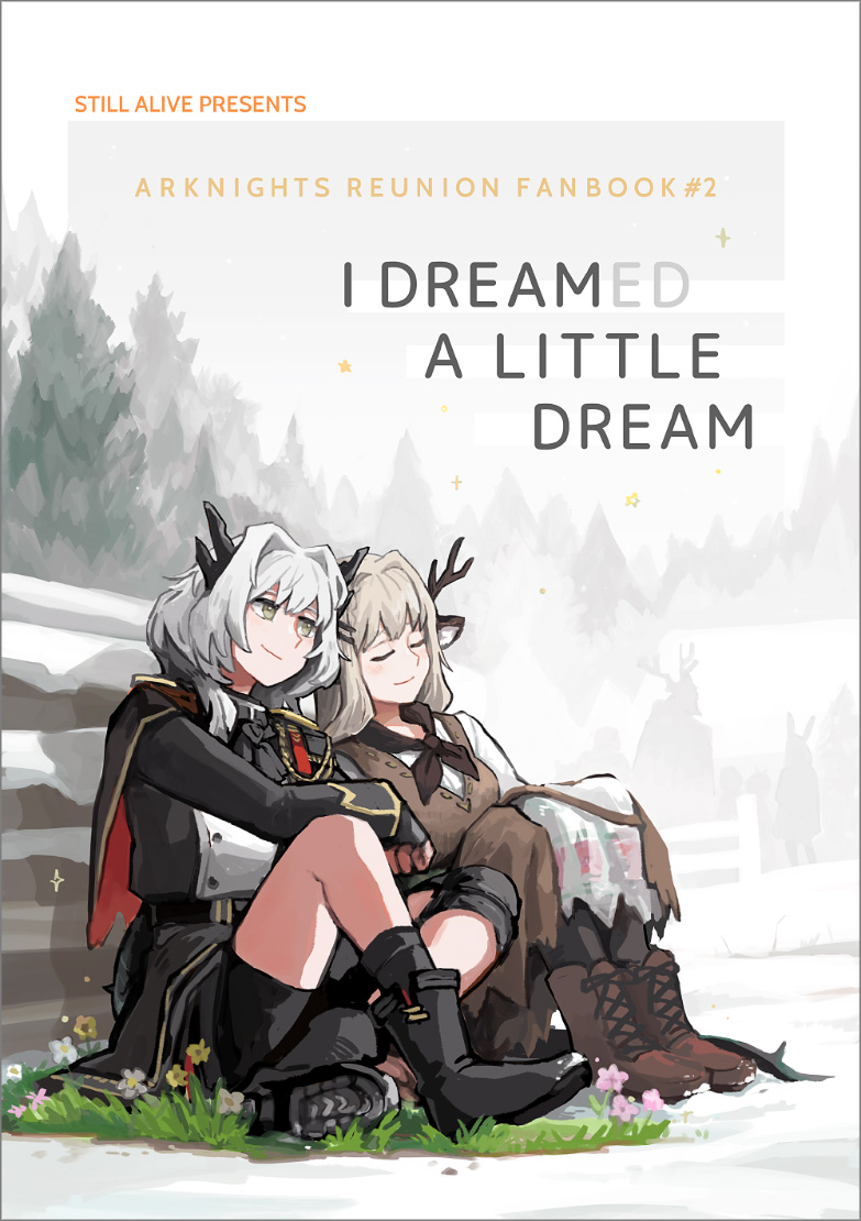 SLVR79's tweet photo. 冬コミの新刊の表紙です！今回も #アークナイツ 本。#C105 にタルアリ本あるよ！みんな！ 
  
詳細やサンプルやお品書きは後日にアップします。タルアリアクスタキーとシールとアークナイツ以外のグッズも少し持っていくのでよかったら是非お立ち寄りください

どうぞよろしくお願いします！
⛄🐉🦌❄ https://t.co/ItWR19LZ34