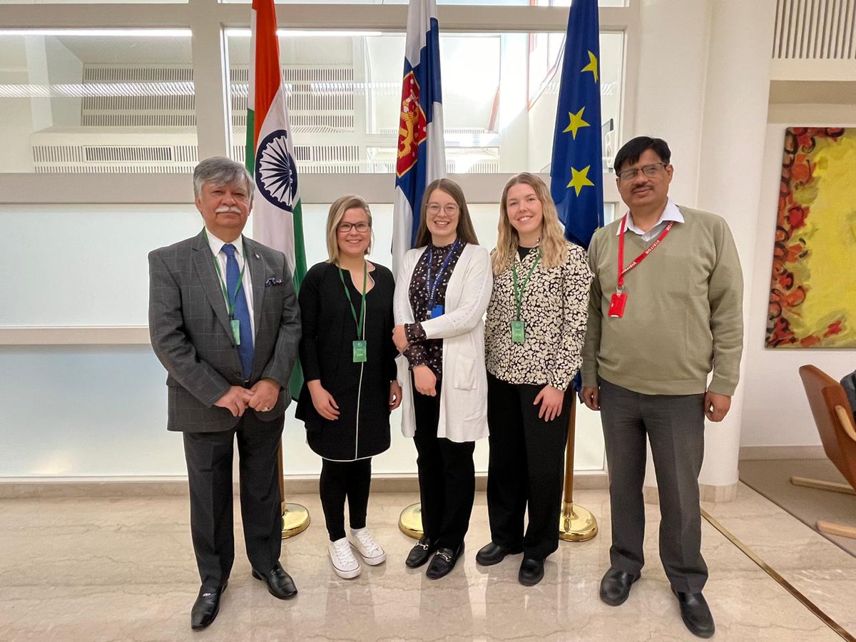 FinlandinIndia's tweet photo. Last week, Second Secretary @IirisMaatta met Physicians for Social Responsibility Finland @lsv_ry &amp; @MamtaHIMC to discuss their project addressing gender-based violence, funded by 🇫🇮. Thank you for your work! 🇫🇮 supports work to address gender-based violence both home and abroad. https://t.co/uub3HyQe8U