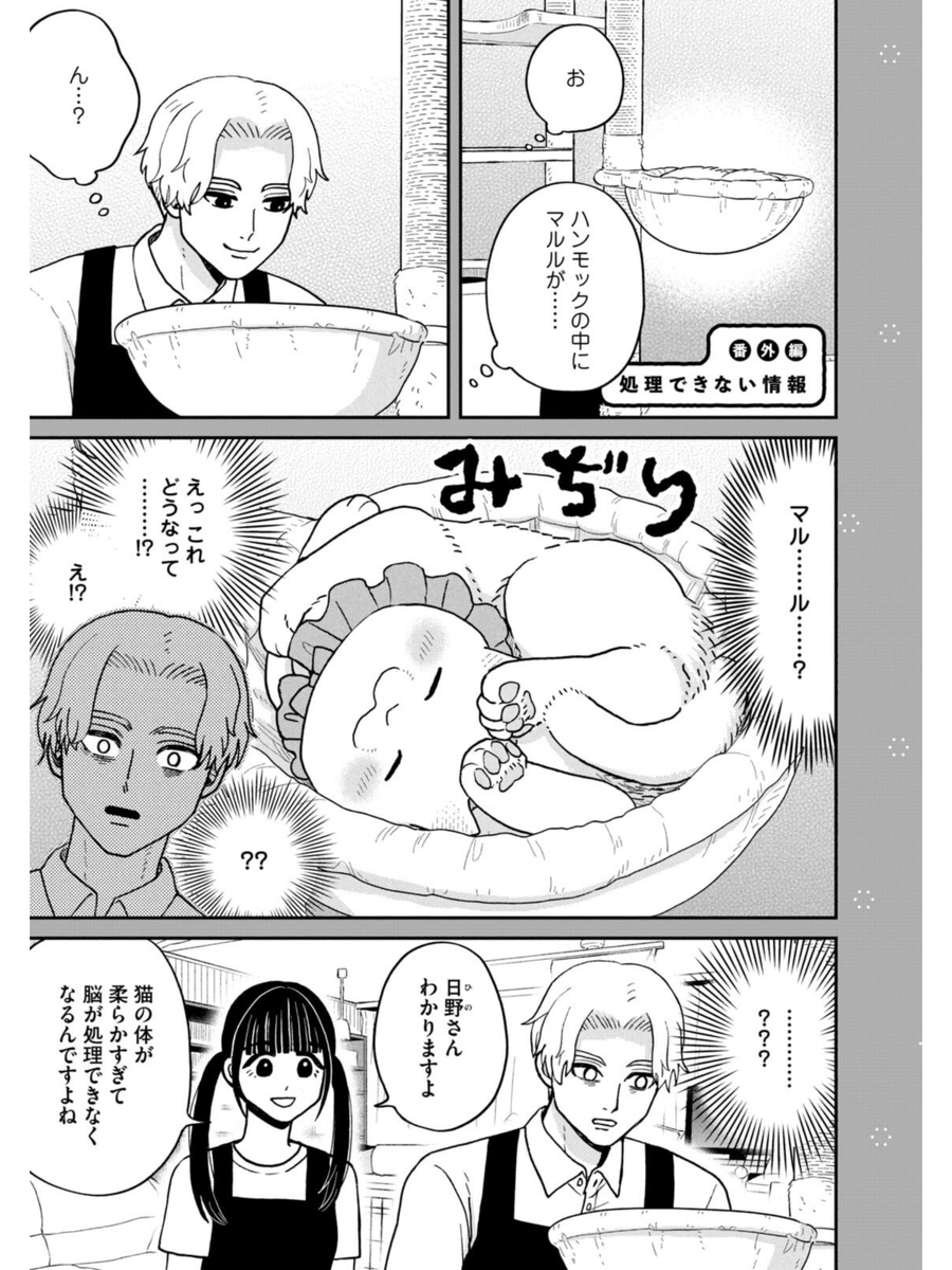 処理できない情報
#ツレ猫マルルとハチ #マルルとハチ #漫画が読めるハッシュタグ 