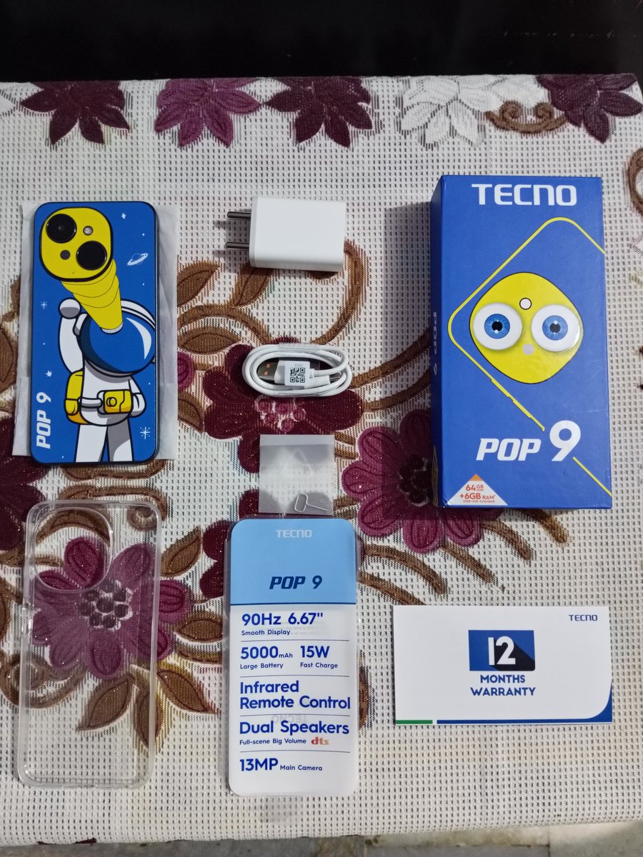 BRAHMAN_EMPIRE's tweet photo. TECNO POP 9 | India's 1st MediaTek G50 Processor
Key Features :
(1) Dynamic Punch Hole Display 90Hz
(2) Dual Stereo Speakers
(3) IP54 Limitless Durability
(4) Lag-Free 3 Years Performance
(5) 6GB* RAM + 64GB Storage ( Expandable Up to 1TB )
#TECNO #TECNOPOP9 #POP9 https://t.co/SnpUSIhmOM
