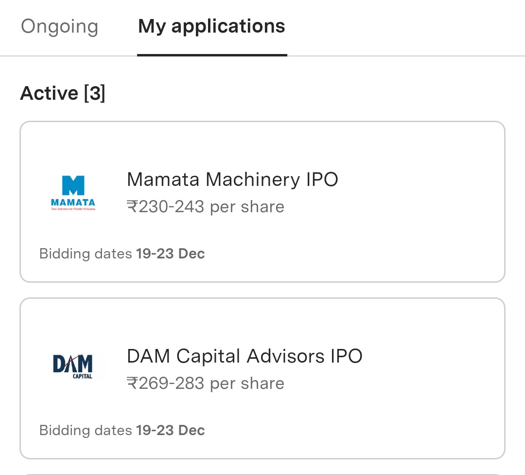 InvestorWayne1's tweet photo. Applied Below two IPO's
Hope for the luck π€
#IPO #MamataIPO #damIPO https://t.co/C0CG0986Nq