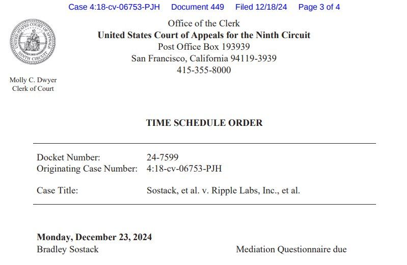 Crypt0Senseii's tweet image. BREAKING: Ripple $XRP gets a new date from the US court of appeal against the SEC.

This is a new development according to a close source, as the dragging lawsuit comes to an end on Monday, the 23rd of Dec 2024.

Mark your calendars!📆