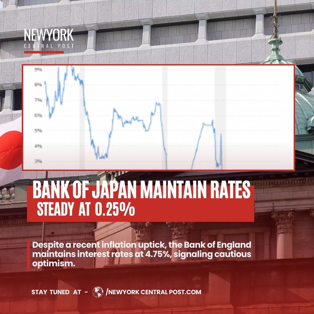 nycpostofficial's tweet photo. 🇯🇵 The Bank of Japan holds rates steady at 0.25% despite inflation concerns. What does this mean for global markets?

👉 Full analysis: [https://t.co/CgS4octrzs]

#JapanFinance #InterestRateUpdate #EconomicStability #newyorkcentralpost #NYCP #NYCPNews https://t.co/rcLd9vAFFS
