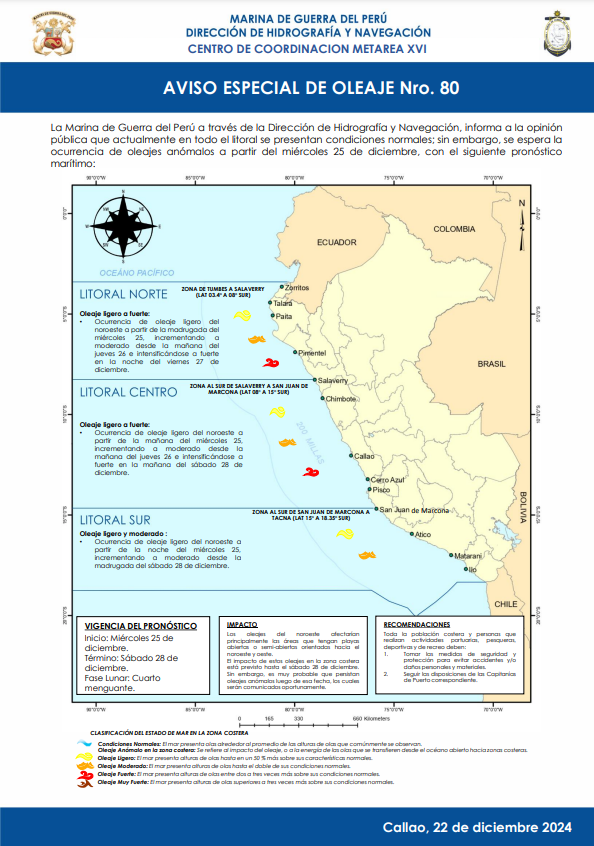 DHN_peru's tweet photo. #AvisoEspecial🌊
La #DHN informa a la comunidad la Actualización del #AvisoEspecial de Oleaje N°80🌊

La seguridad de todos es nuestra prioridad, por lo que seguiremos monitoreando de cerca las condiciones del mar.

🌐Enlace: https://t.co/UtArtowlFB https://t.co/beQ78q5bl8