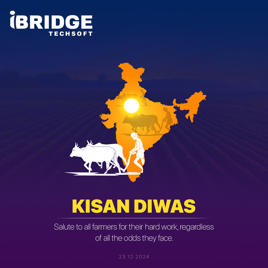 TechsoftIbridge's tweet photo. 🌱This #KisanDiwas, let’s recognize & #Celebrate the courage & #Dedication of our #Farmers who make the world a better place.
Visit us🌐: https://t.co/nh0fBGD67p
✅ 𝐊𝐢𝐬𝐚𝐧 𝐃𝐢𝐰𝐚𝐬🌱🌾
#iBridgeTechsoft #HappyNationalFarmersDay #Food #Jaikisan #SaveTheFood #Farmer #Earth https://t.co/aAwos7D52B