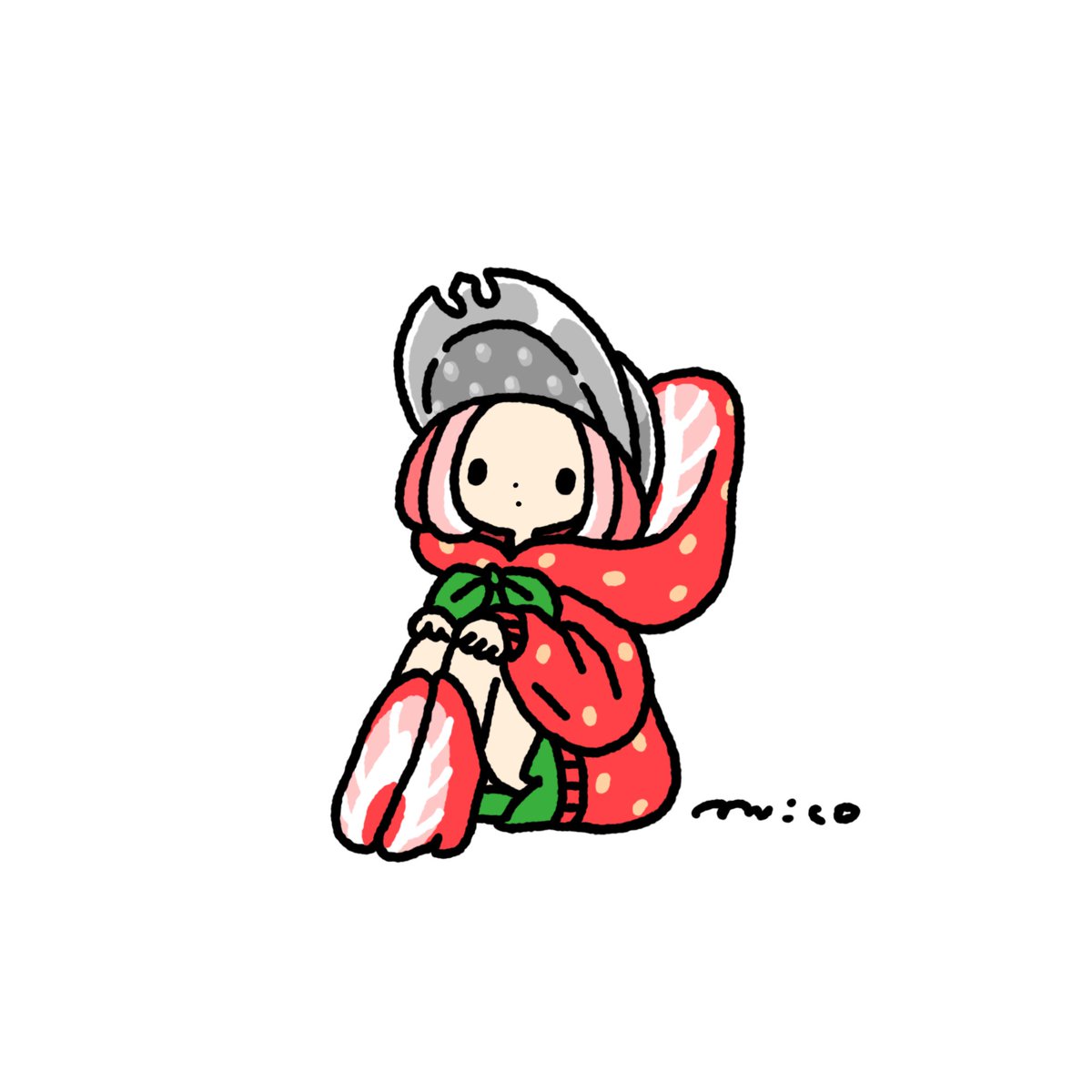 「Strawberry #今日は何の日 #いちごの日 」|paricoのイラスト