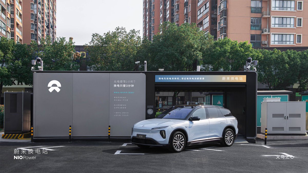 DriveGreen80167's tweet photo. December 23: NIO Power Adds 3 New Stations
•NO. 2853: NIO Swap Station | Changsha Roma Commercial Plaza
•NO. 2854: NIO Swap Station | Changsha Queyuan Road NIO Experience Center
•NO. 2855: NIO Swap Station | Yiwu Zhixin
#ContinuousExpansion $NIO @NIOSanFrancisco @NIOSwitzerland #NIOPower #NIO @NIOAdmirer #ChargingMadeEasierThanFueling