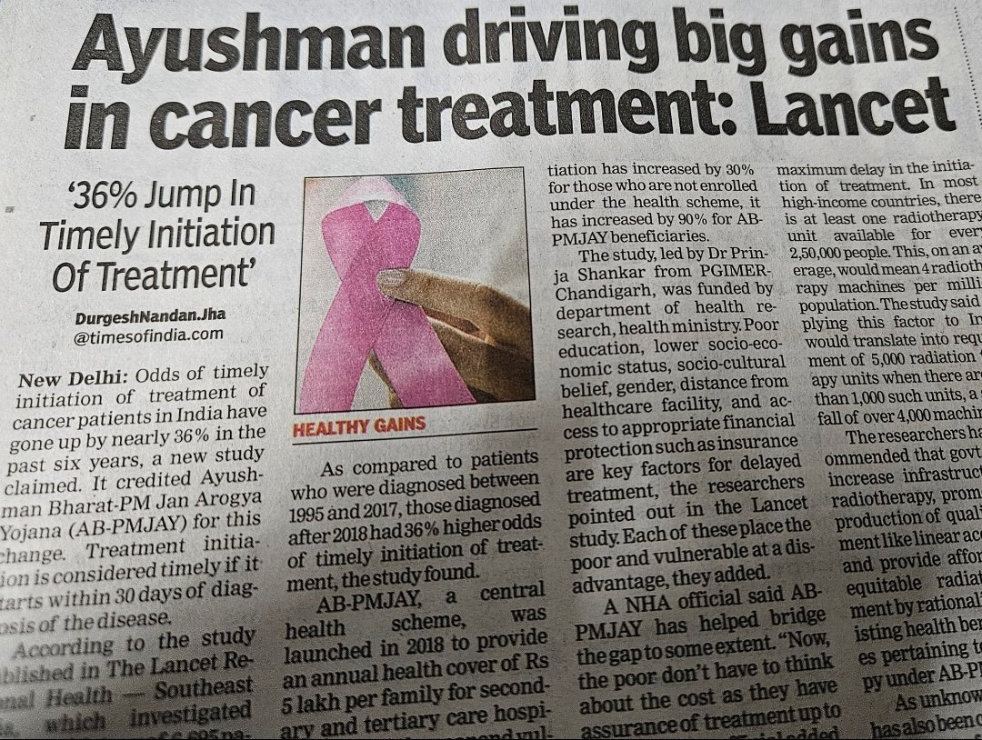 darkandcrude's tweet photo. Medtwitter who constantly bashes Govt for poor Healthcare must at least sometimes appreciate the good work that's being done.

Govt is literally providing free treatments in private hospitals across India

Something unimaginable a decade back https://t.co/s2A0neoW6g