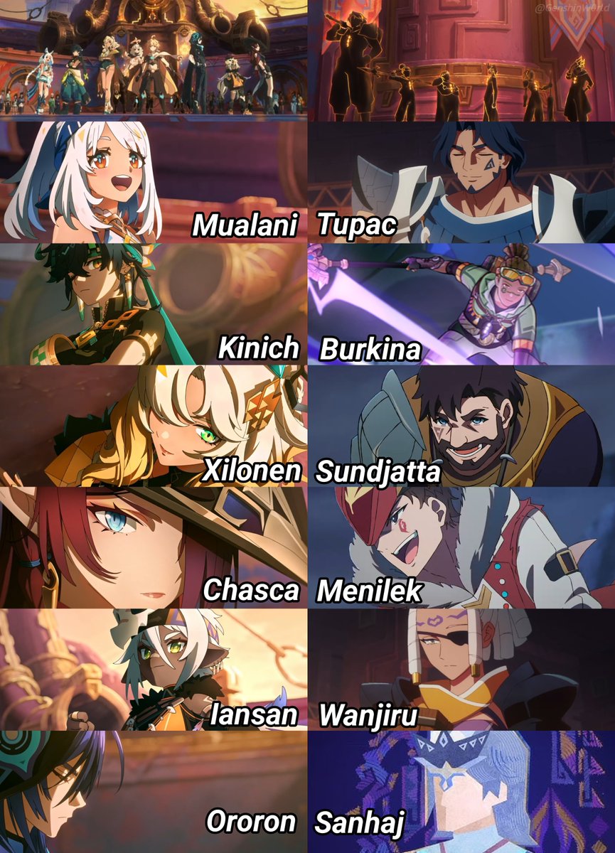 World1mpact's tweet photo. Heroes of Natlan

#GenshinImpact #Natlan #原神 https://t.co/p2D0z5GunQ
