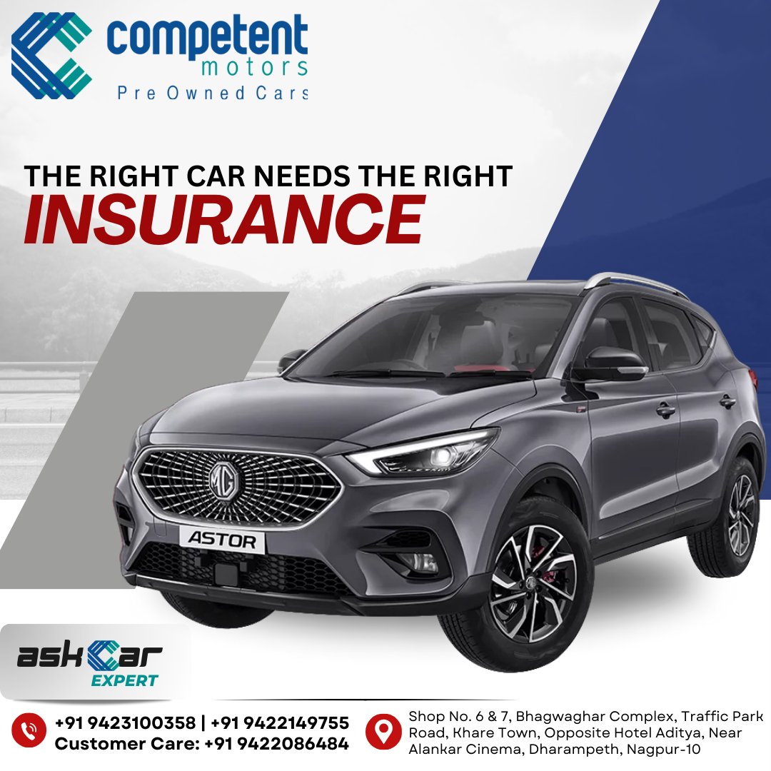 🚗✨ The right car deserves the right protection. Drive with confidence knowing you're covered with insurance that fits your needs! 🛡️
📞 +91 9423100358 | +91 9422149755
📌Dharampeth, Nagpur-10
🌐 competentmotors.in
#CarInsurance #AutoCare #SafeDriving #TrustUnlimited