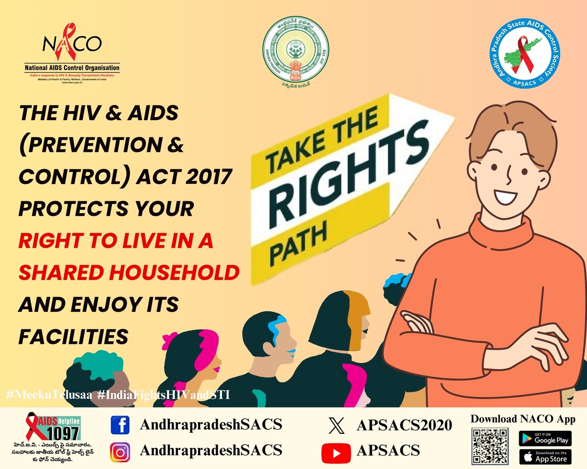 APSACS2020's tweet photo. World AIDS Day 2024 TAKE THE RIGHTS PATH
#APSACS #MeekuTelusa #IndiaFightsHIVandSTI #AIDS #AIDSFreeIndia #healthyindia #HIVFreeIndia #FightAgainstAIDS #children #hospital #sexuallytransmitteddiseases #diseases #society #doctor #indian #AndhraPradesh #health #Naco https://t.co/e6tcZdoBms