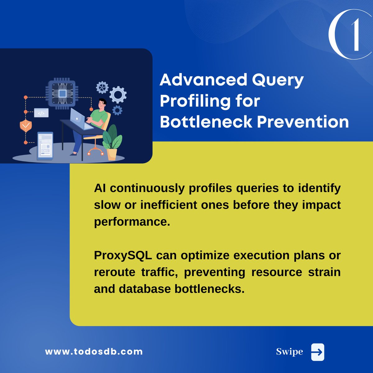 TodosDb's tweet image. Revolutionize your database with AI-powered ProxySQL.
🌐 Check out our site: todosdb.com📞 Reach us by phone: +91 82990 91934📧 Drop us an email: support@todosdb.com (1/2)
#proxySQL #DatabaseManagement #database