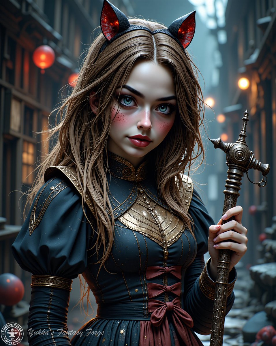 YukkasForge's tweet photo. 🐾 "Ashara: The Feline Sorceress"
Ashara’s feline elegance meets magical power in these lantern-lit streets. Is she a protector or a hunter? 🌙✨
#AiArt #Ashara #DigitalArt #MysticalVibes #FantasyEnchantress https://t.co/4zY52gaDN6